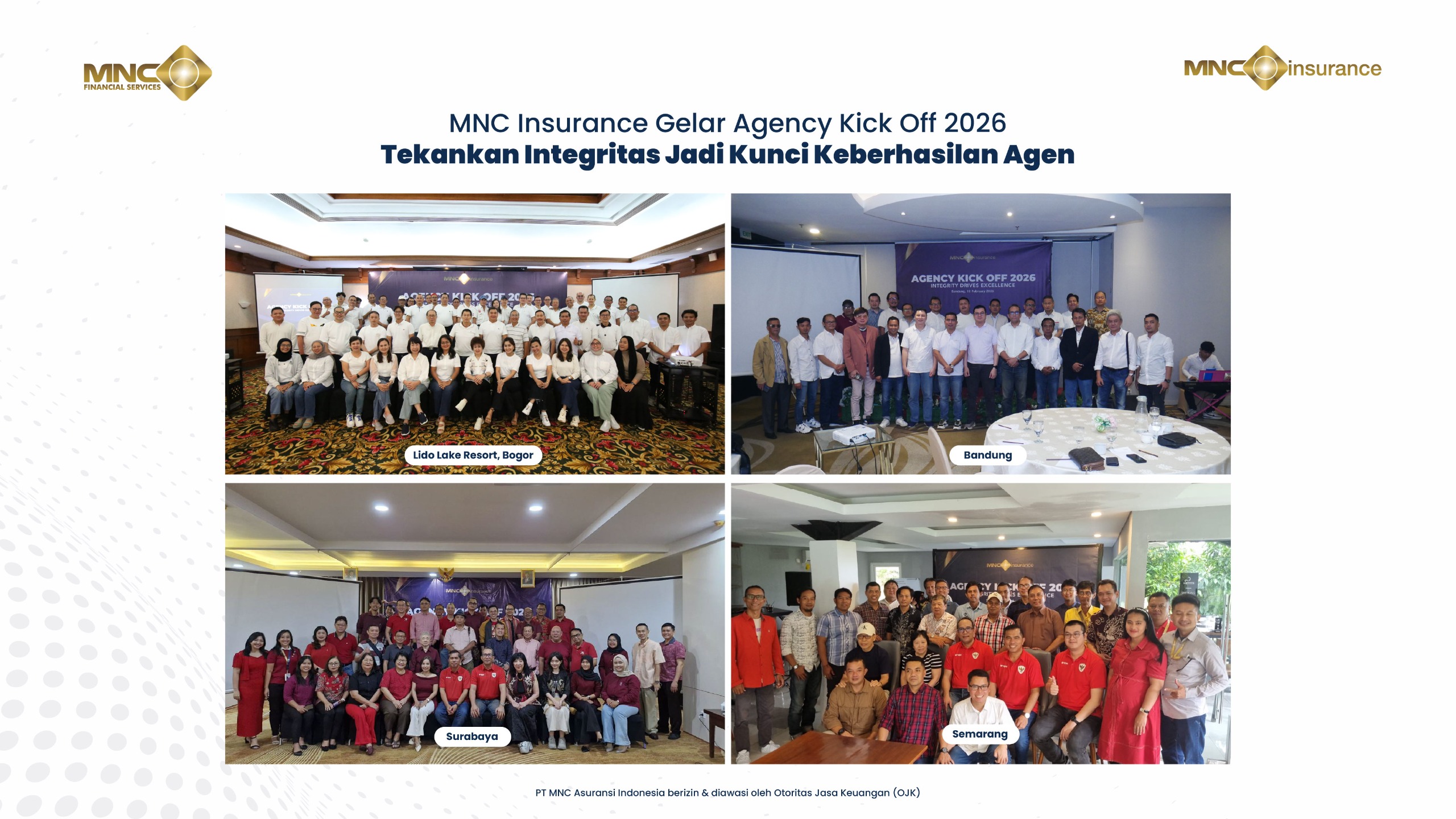 MNC Insurance Gelar Agency Kick Off 2026: Tekankan Integritas Jadi Kunci Keberhasilan Agen