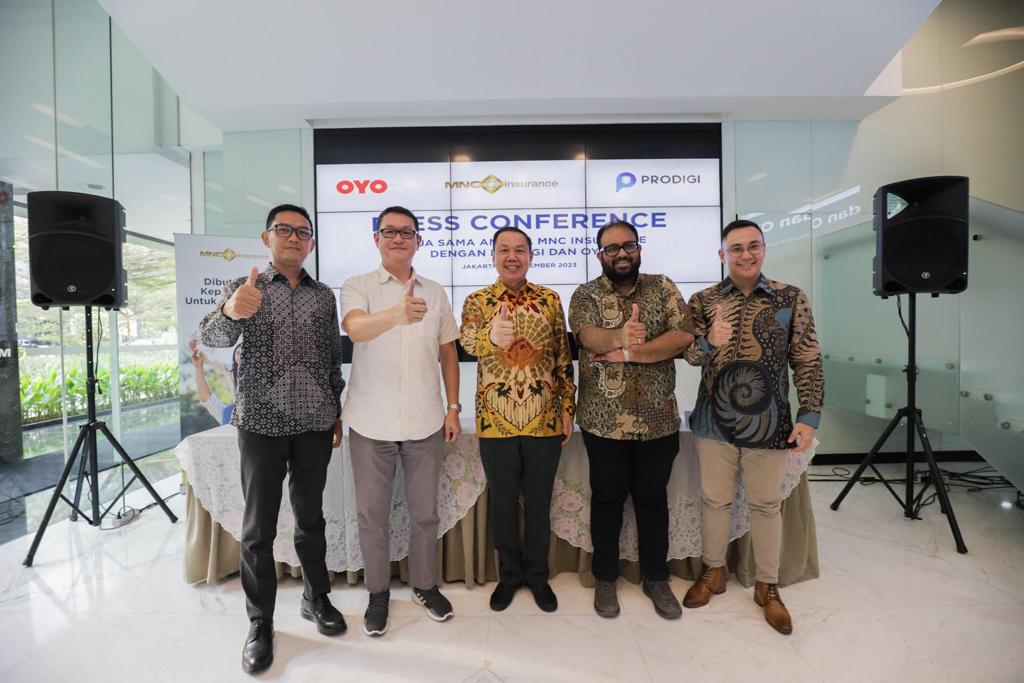 Press Conference Kerja Sama Antara MNC Insurance dengan Prodigi dan OYO